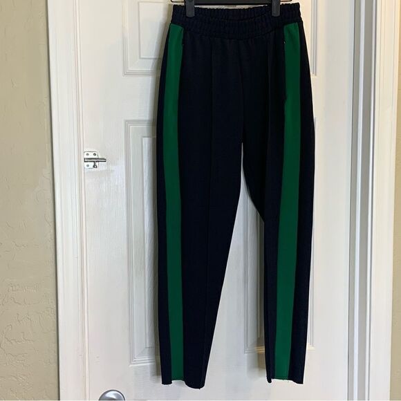 ZARA Joggers Cropped Black and Green Size XS - Picture 5 of 11